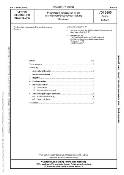 vdi 3805 blatt 51-2021product data exchange in the building services - sensors