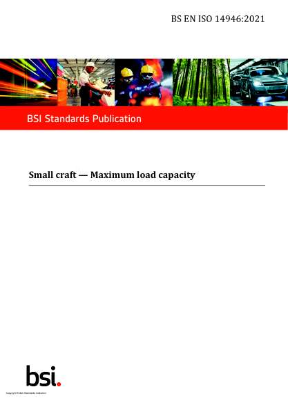 bs en iso 14946-2021small craft. maximum load capacity