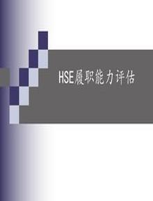 hse履职能力评估培训（84页）ppt